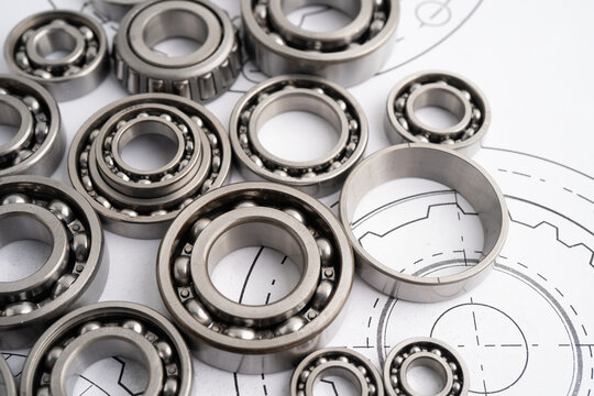 Ball bering circular joint machine component.