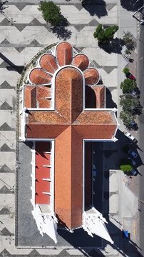 Sagrado Coracao De Jesus Cathedral In Petrolina In Pernambuco Brazil. Dom Malan Square. Downtown City. Beautiful Church. Sagrado Coracao De Jesus Cathedral In Petrolina. Religious Skyline.