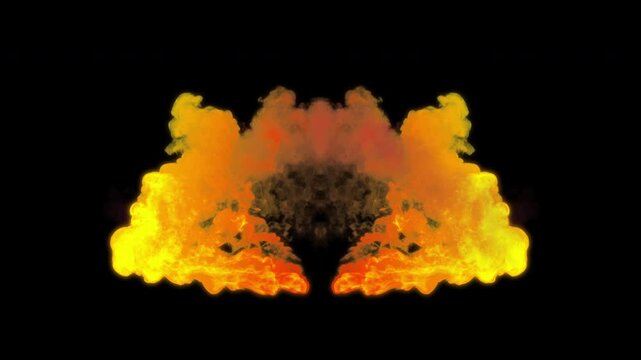 Fire VFX Explosion flames burst outward