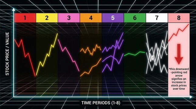 Global Economic Recession and Stock Market Crash Concept on Digital Screen with Financial red downward arrow