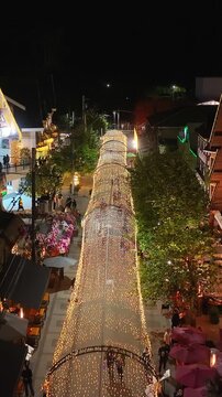 Night Scape Of Capivari Village In Campos Do Jordao In Sao Paulo Brazil. City At Night Scene. Winter  Destination. Brazilian Switzerland. Capivari Village In Campos Do Jordao In Sao Paulo Brazil. 