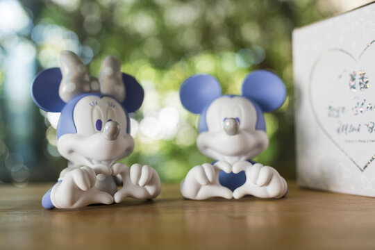 Bangkok, Thailand - July 2, 2026 : Disney 100 Mickey Mouse and Minnie Mouse Soap Studio.