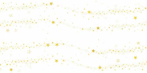 scattered golden stars on white background sparkling astronomy cosmic celestial pattern design decoration ornament festival holiday magic twinkle glitter shiny bright © Sudhakar