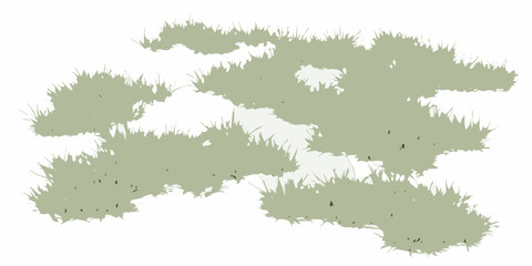 natural scattered grass clusters with varying density on white background vegetation botanical green transparent vector illustration pattern design landscape ecology environment © Sudhakar