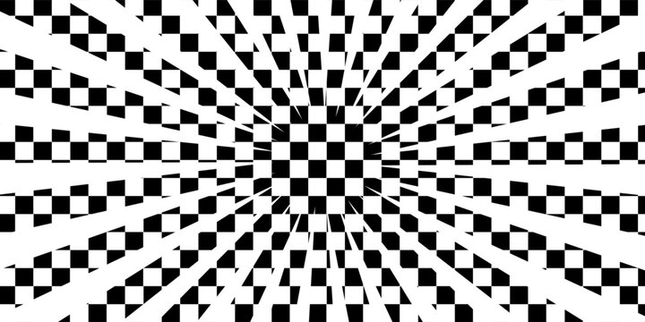 Black and white checkered pattern, Checkerboard seamless pattern