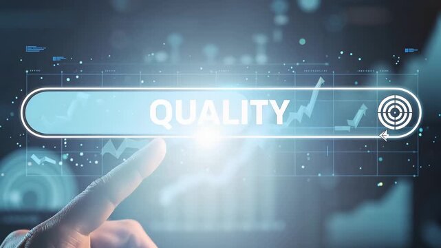 Dynamic video illustrating the powerful impact of quality on decision making and successful business strategies