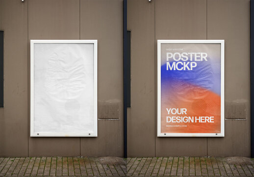 Mockup Of Customized Framed Poster