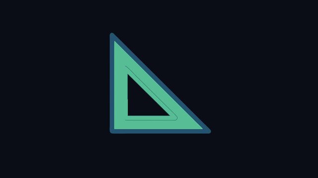 motion set square with rounded corners on black background
