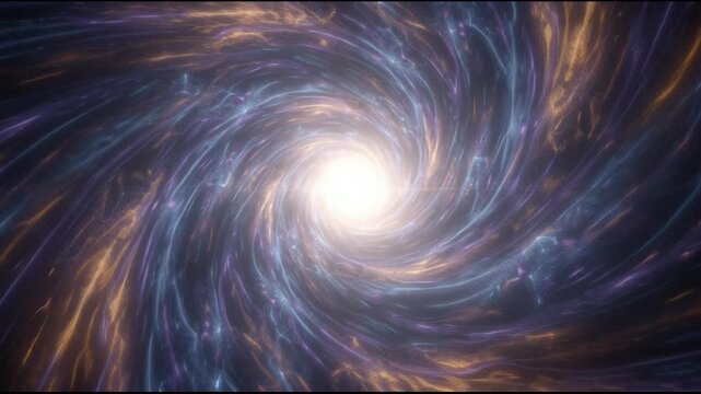 Swirling Galaxy with Bright Center.