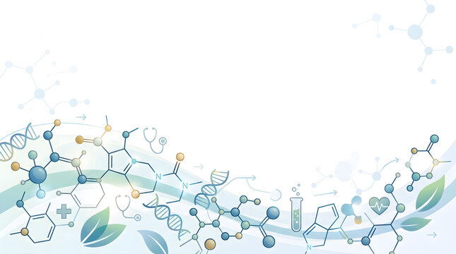 Medical Molecule and Science Concept Backgrou