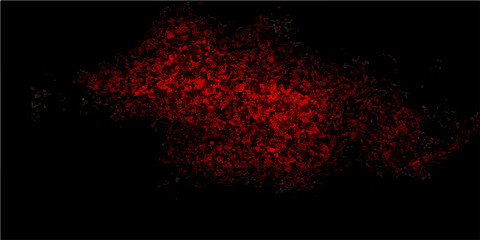 Abstract red glowing particles with a dark background resembling a nebula or a cosmic phenomenon with a science fiction feel. © Zìyóu