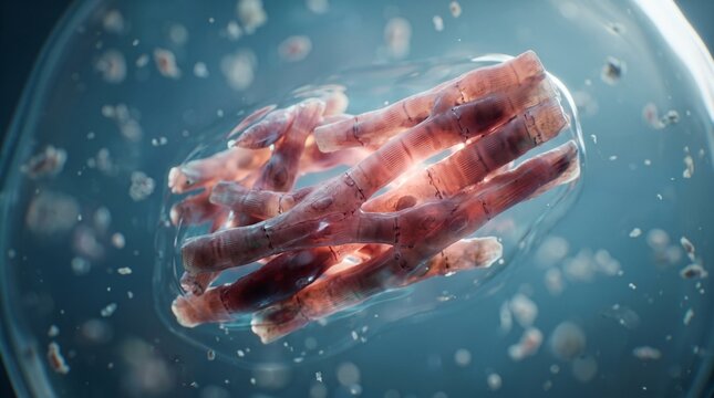 Detailed 3D Rendering of Engineered Muscle Tissue for Regenerative Medicine Research