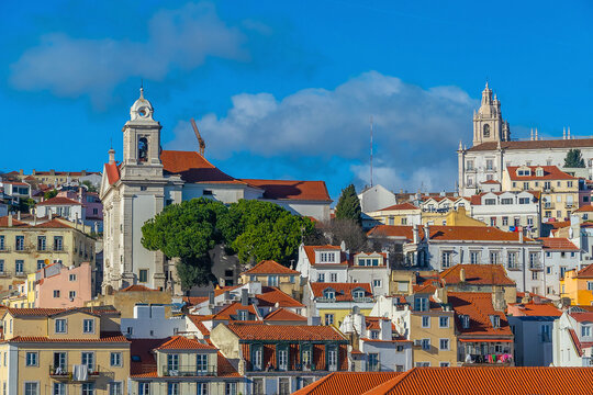 Scenic cityscape of Lisbon, Portugal