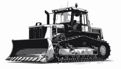 Bulldozer Construction Equipment Heavy Machinery. © Putra