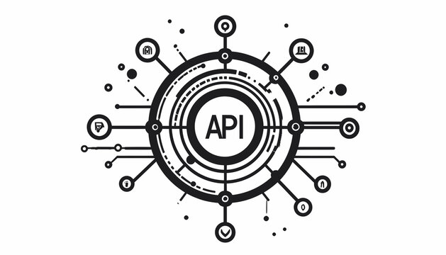 API Application Programming Interface Icon.