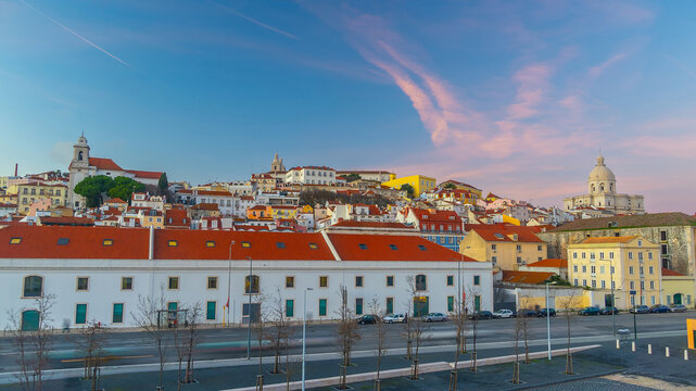 Scenic cityscape of Lisbon, Portugal