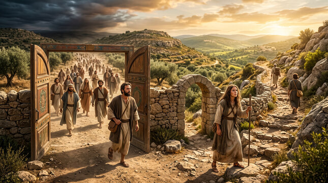 The broad road leads to destruction and the narrow road leads to life.