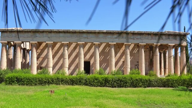 Ancient Temple of Hephaestus in Athens, Greece