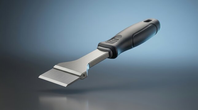 Scraper 3D render material removal tool engineered for surface cleaning coating removal maintenance and restoration applications