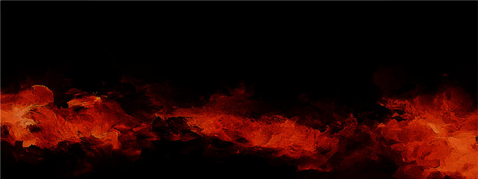 Inferno's fiery embrace engulfs darkness, an intense spectacle of molten heat and smoldering passion.