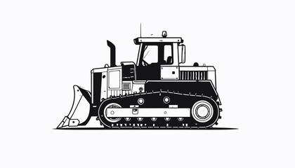 Bulldozer Construction Heavy Equipment Machine. © SITI