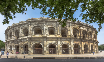 Obraz premium Arènes de Nîmes , Gard, France 