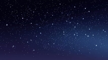 Fototapeta premium The night sky displays a breathtaking scene of stars shining brightly in space.