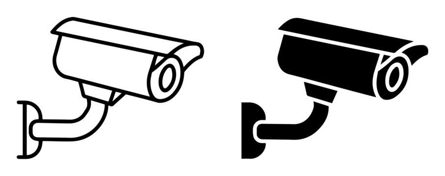 security camera icon solid style