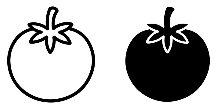 tomato vector icon set