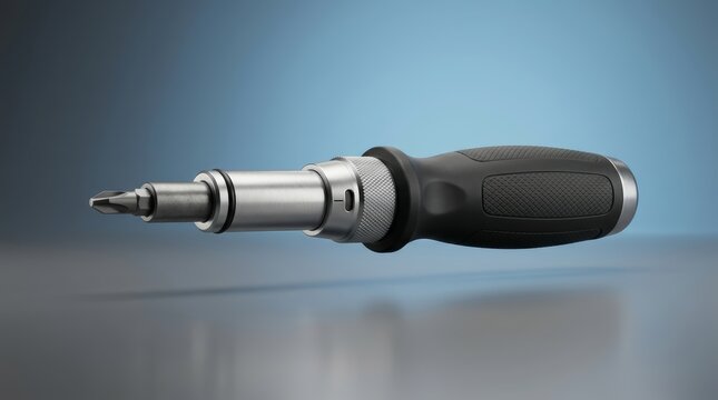 Torque screwdriver 3D render calibrated fastening instrument engineered for precise torque delivery specification compliance and assembly accuracy