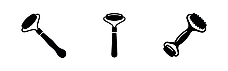 Facial Massage Roller Icons © Lili