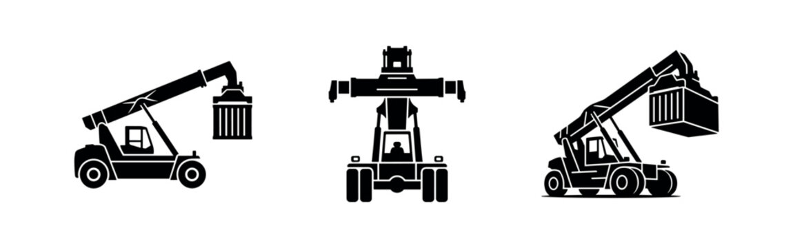 Reach stacker container handler icons