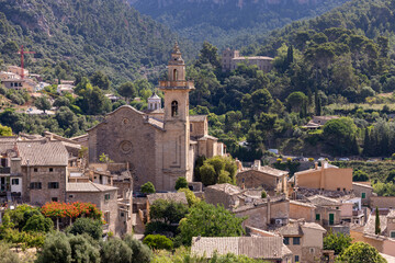 Obraz premium the church of Valldemossa, Mallorca, Spain