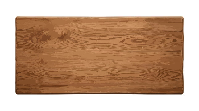 Rustic brown wood texture vector, natural oak timber plank background, realistic wooden board surface for furniture design and interior decor