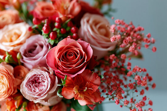 Bouquet of Flowers to Give Featuring Romantic Roses and Soft Pastel Blooms for Heartfelt Celebrations and Memorable Gifts