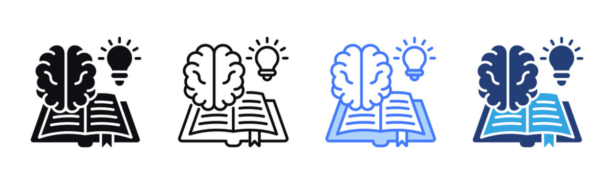 Learning icon sheet multiple style collection