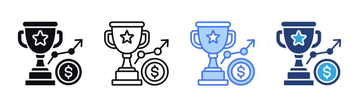 Success icon sheet multiple style collection