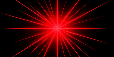 Fototapeta premium Abstract Red Explosion Background with Glowing Light Burst Stars Fractal Energy Waves Fire Flash Cosmic Space Texture and Vibrant Digital Art Illustration Wallpaper Design
