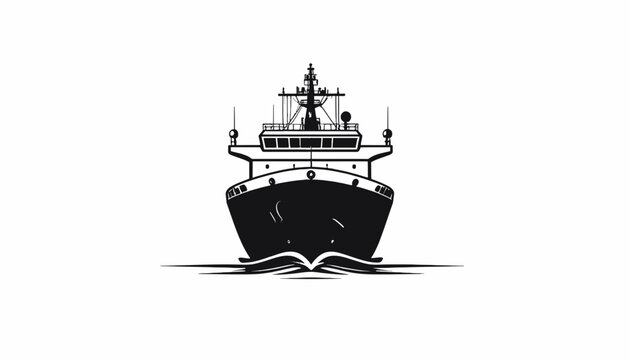 Large Ship Vessel Ocean Transport.