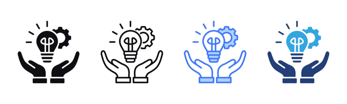 Innovation Support icon sheet multiple style collection