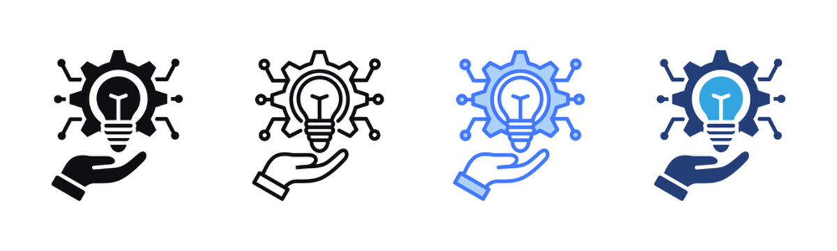 Innovation Management icon sheet multiple style collection