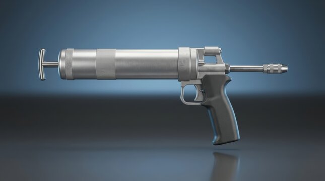 Pistol grip grease gun 3D render ergonomic lubrication tool engineered for efficient grease application servicing and reliability
