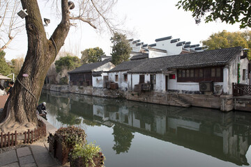 Naklejka premium Nanxun ancient town of Huzhou city, Zhejiang province, China