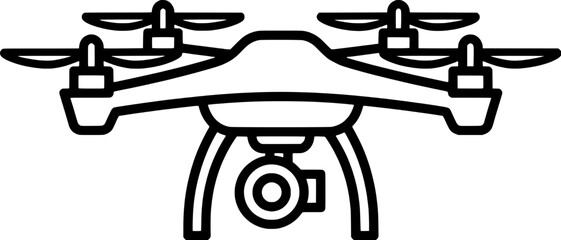 High tech drone quadcopter icon © ararara