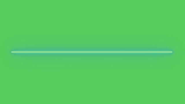  Realistic blue laser light beam on green screen.