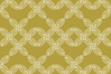 Fototapeta premium Elegant geometric seamless pattern in luxury gold style. Perfect for shirts, bandanas, wallpaper, textiles, and packaging design.