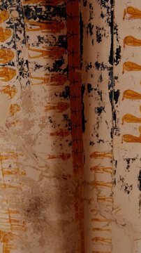 Ornate painted ceiling inside KV9 royal tomb of Ramesses, Valley of the Kings, Luxor, Egypt