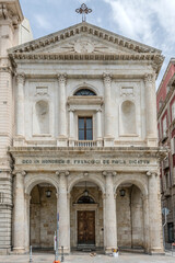 Obraz premium san Francesco di Paola church Classical facade, Cagliari, Italy
