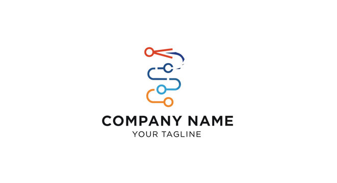 Company logo template with modern design.
