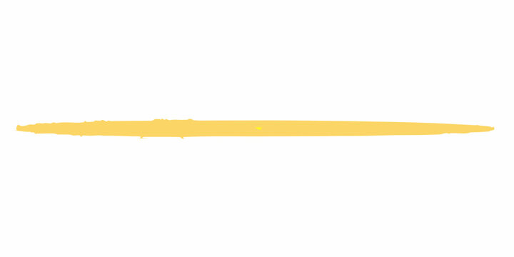 Yellow horizontal line with textured edges on a white background